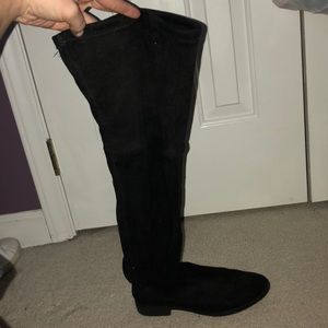 Suede over the knee boots
